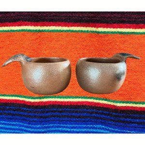 PAT LOLLAR ART SANTA FE MICACEOUS CLAY POTTERY SET - NWOT